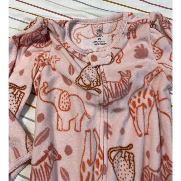 Just One You made by Carter’s 2-Pack Fleece Footed Pajamas 2T - Picture 2 of 8